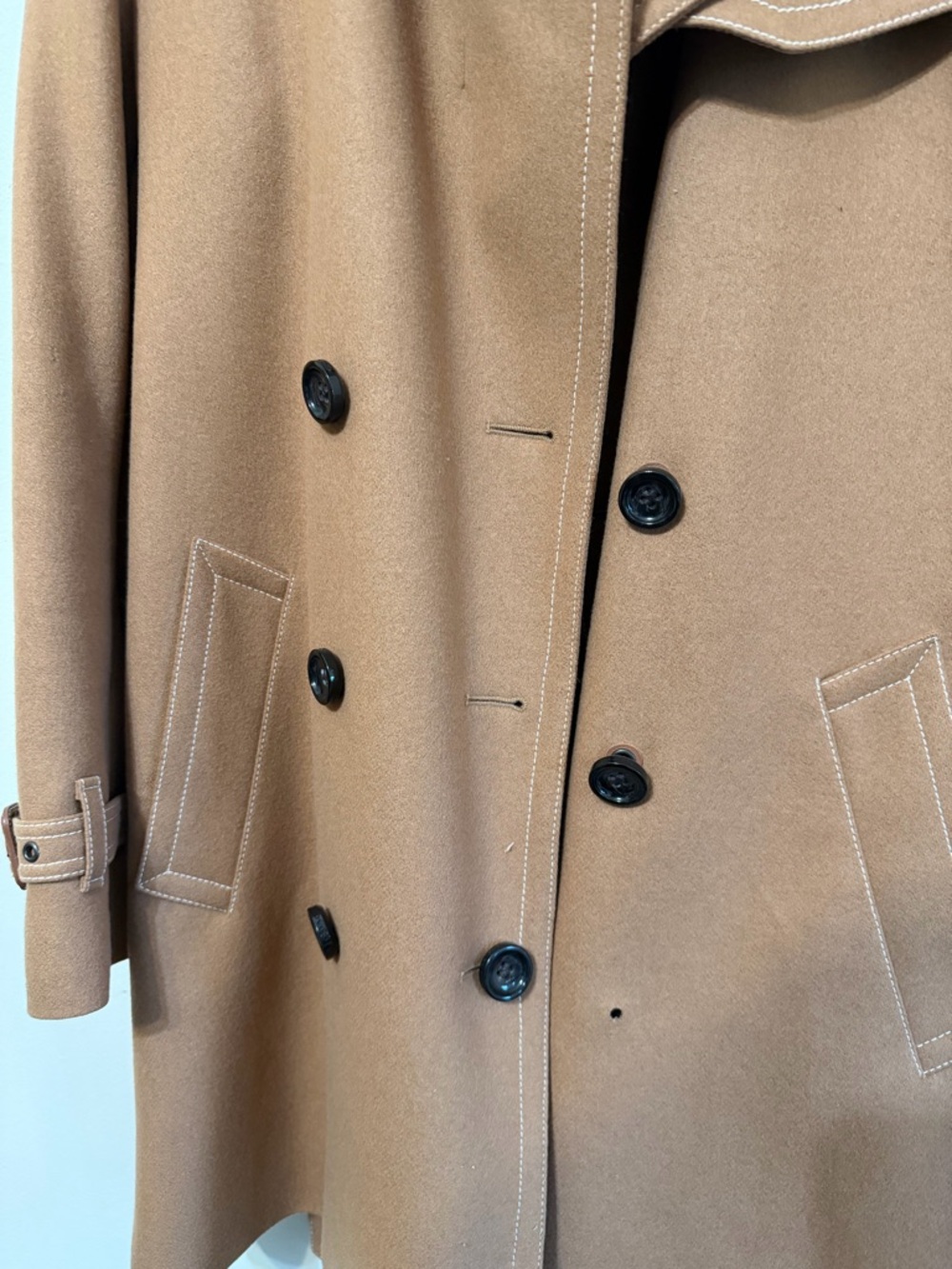 Coach Women’s Camel Double-Breasted Trench Coat - Picture 5 of 8